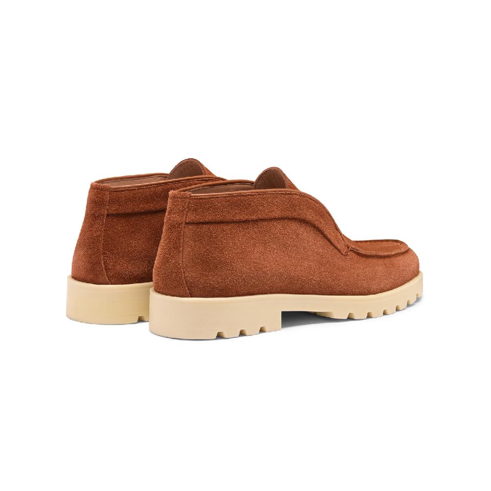 Santoni Stivaletto desert da donna in suede arancione Presa