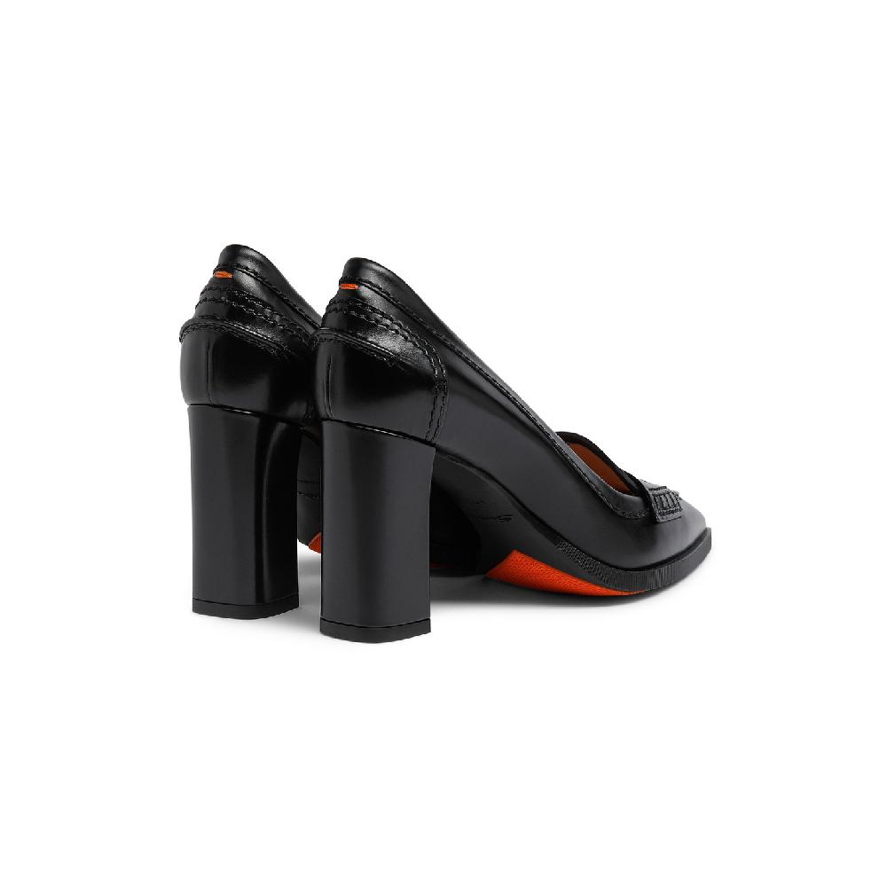 Santoni Décolletés tacco alto da donna in pelle nera Hotsell