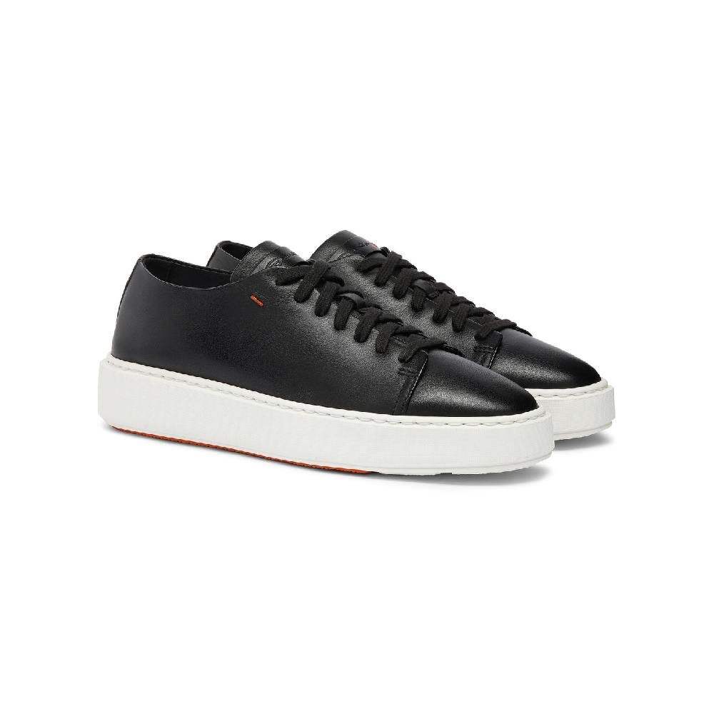 Santoni Sneaker da donna in pelle nera Vendita Economica