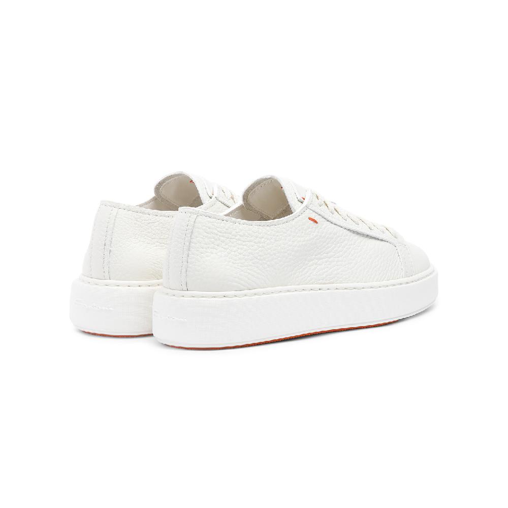 Santoni Sneaker da donna in pelle bottalata bianca I Più Venduti