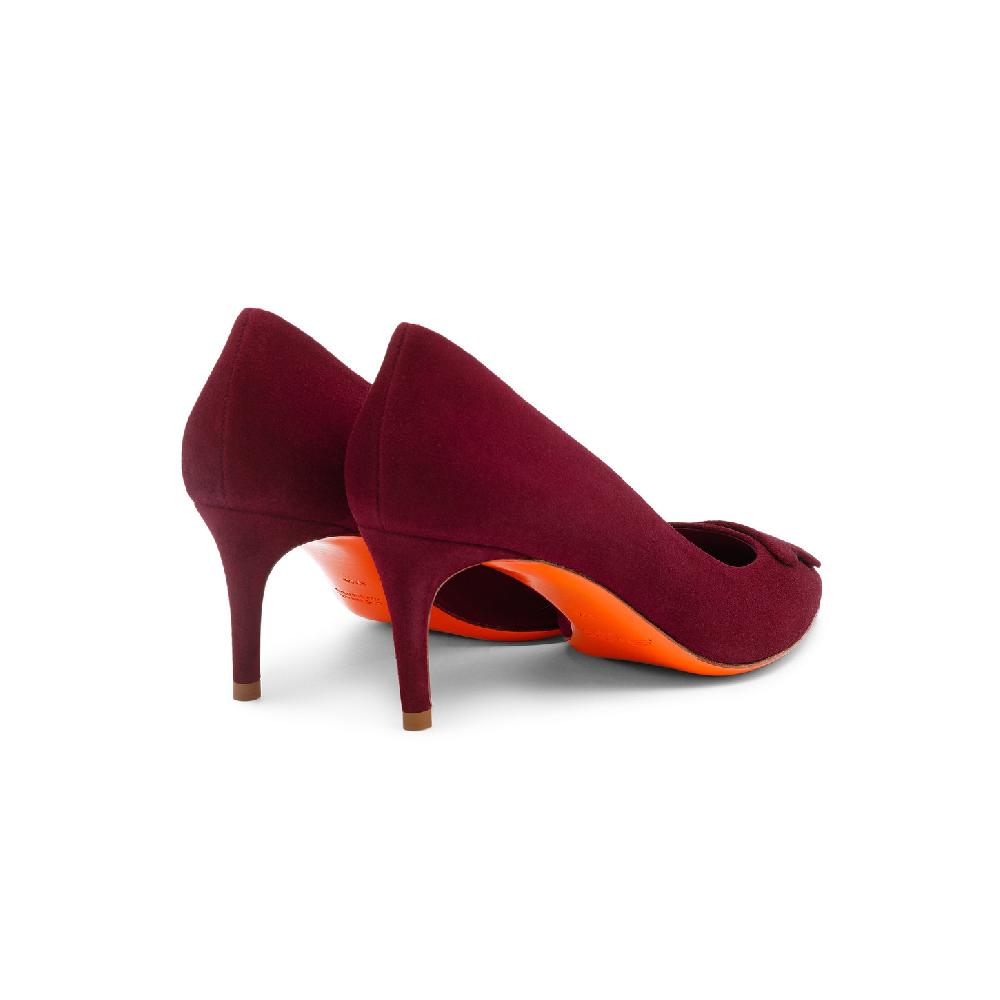 Santoni Décolletés tacco medio Santoni Sibille da donna in suede bordeaux Qualità