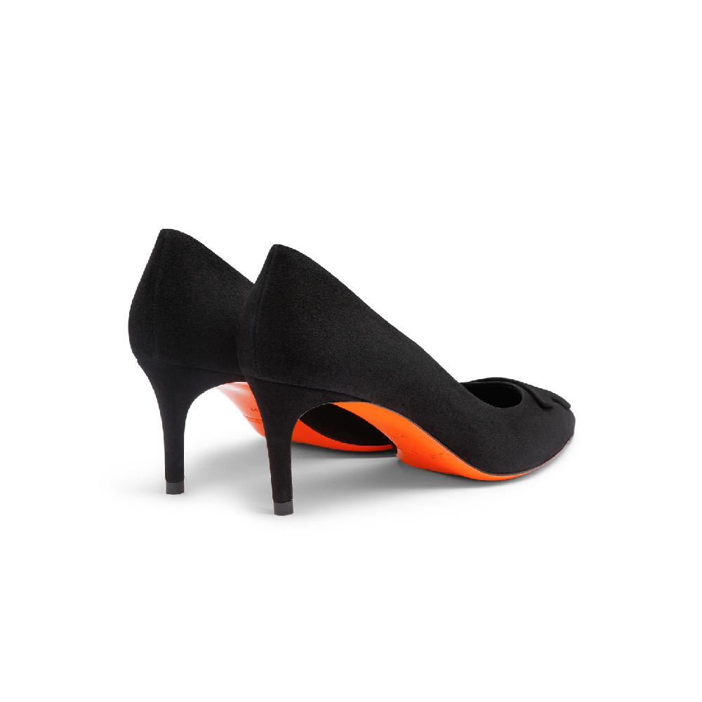 Santoni Décolletés tacco medio Santoni Sibille da donna in suede nero Vendita
