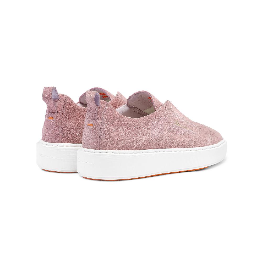 Santoni Sneaker slip-on da donna in suede rosa Promozione Limitata