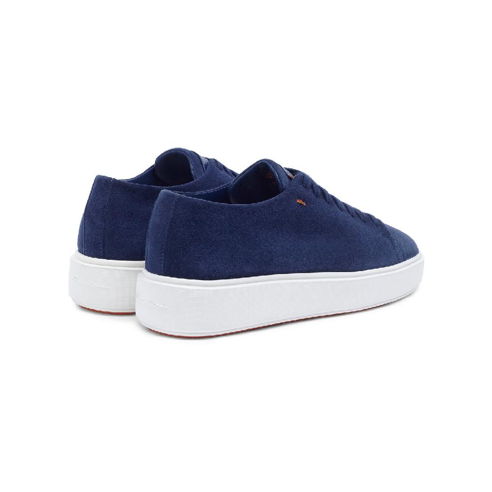 Santoni Sneaker da donna in suede blu Vendita