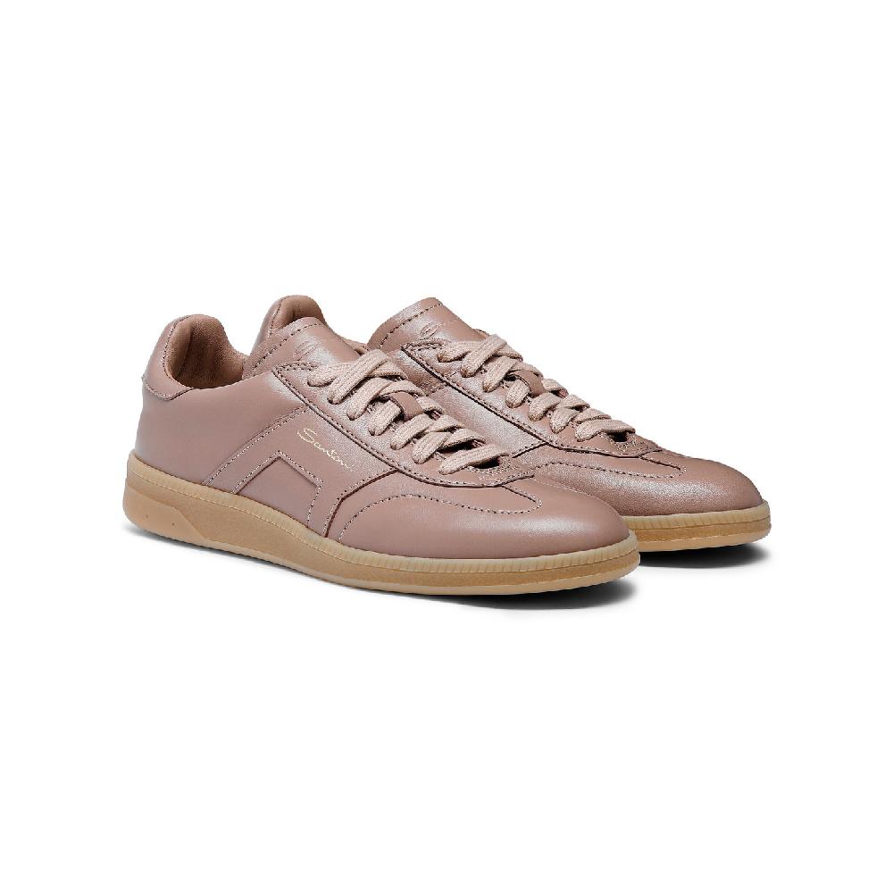 Santoni Sneaker DBS Oly da donna in pelle bottalata rosa Offerta