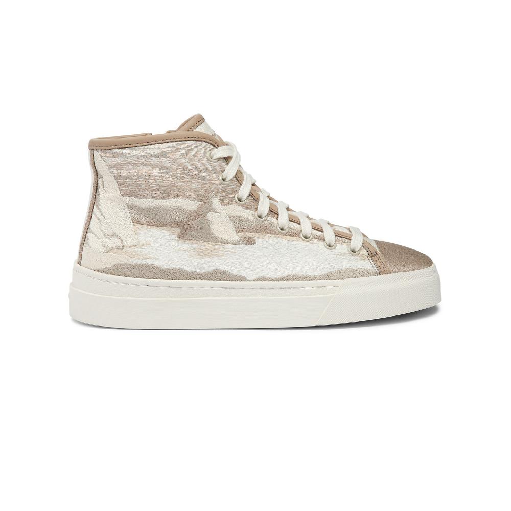 Santoni Sneaker da donna in tessuto beige Outlet