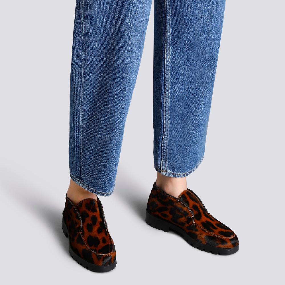 Santoni Stivaletto desert da donna in cavallino animalier Offerte