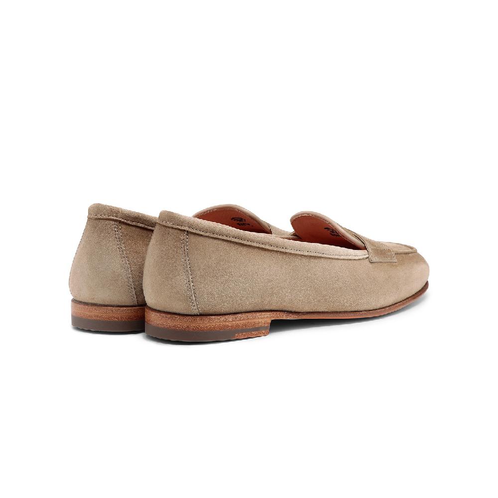 Santoni Mocassino Carla da donna in suede beige Vendite Flash