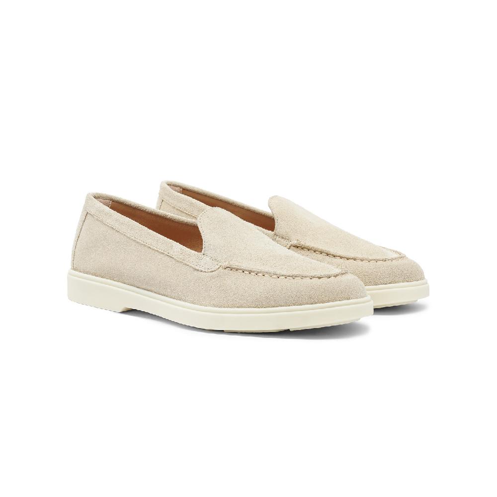 Santoni Mocassino da donna in suede rosa Pezzi Unici