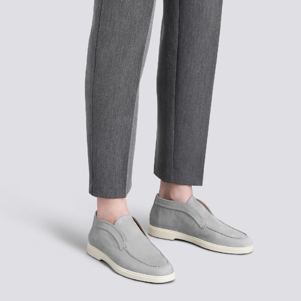 Santoni Stivaletto desert da donna in nabuk grigio Soddisfazione Garantita