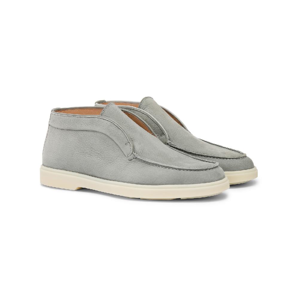 Santoni Stivaletto desert da donna in nabuk grigio Soddisfazione Garantita