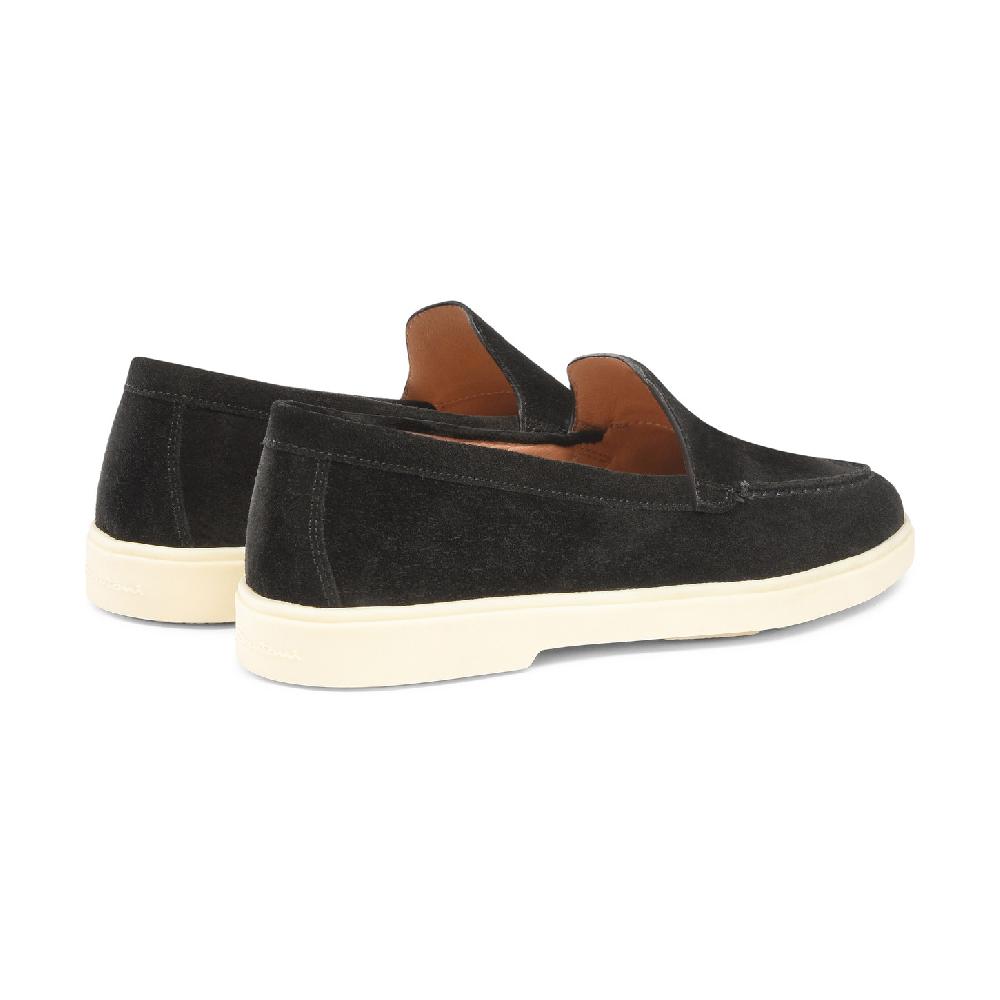 Santoni Mocassino da donna in suede nera Negozi Online