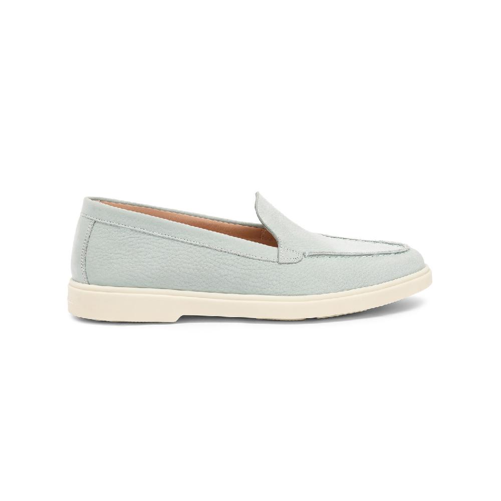 Santoni Mocassino da donna in nabuk azzurro Italy