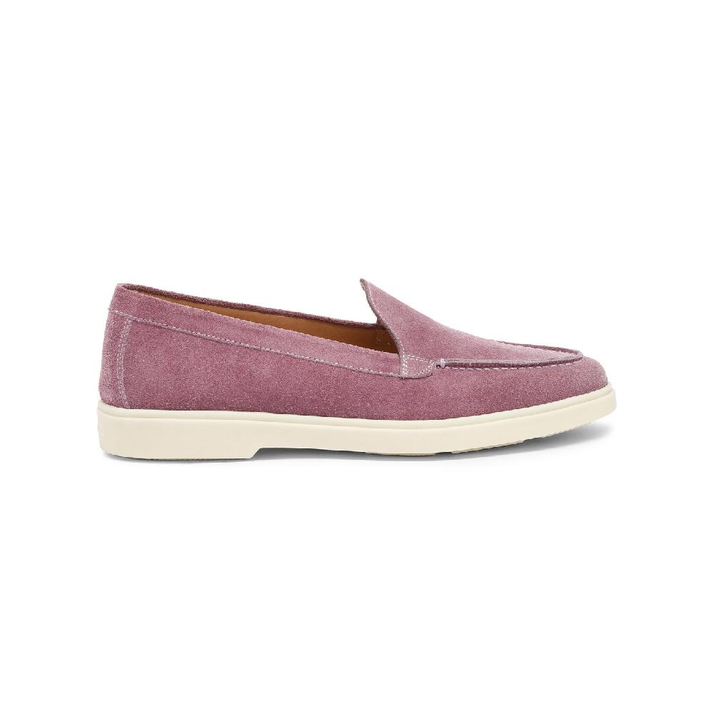 Santoni Mocassino da donna in suede viola Italia