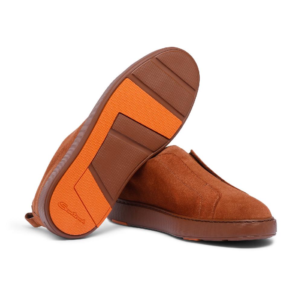 Santoni Sneaker slip-on da uomo in suede marrone Super Saving Price