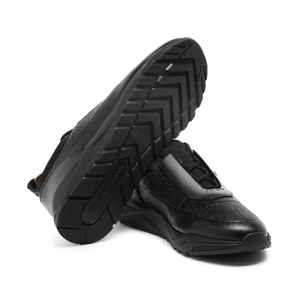 Santoni Sneaker da uomo in pelle nera 2025