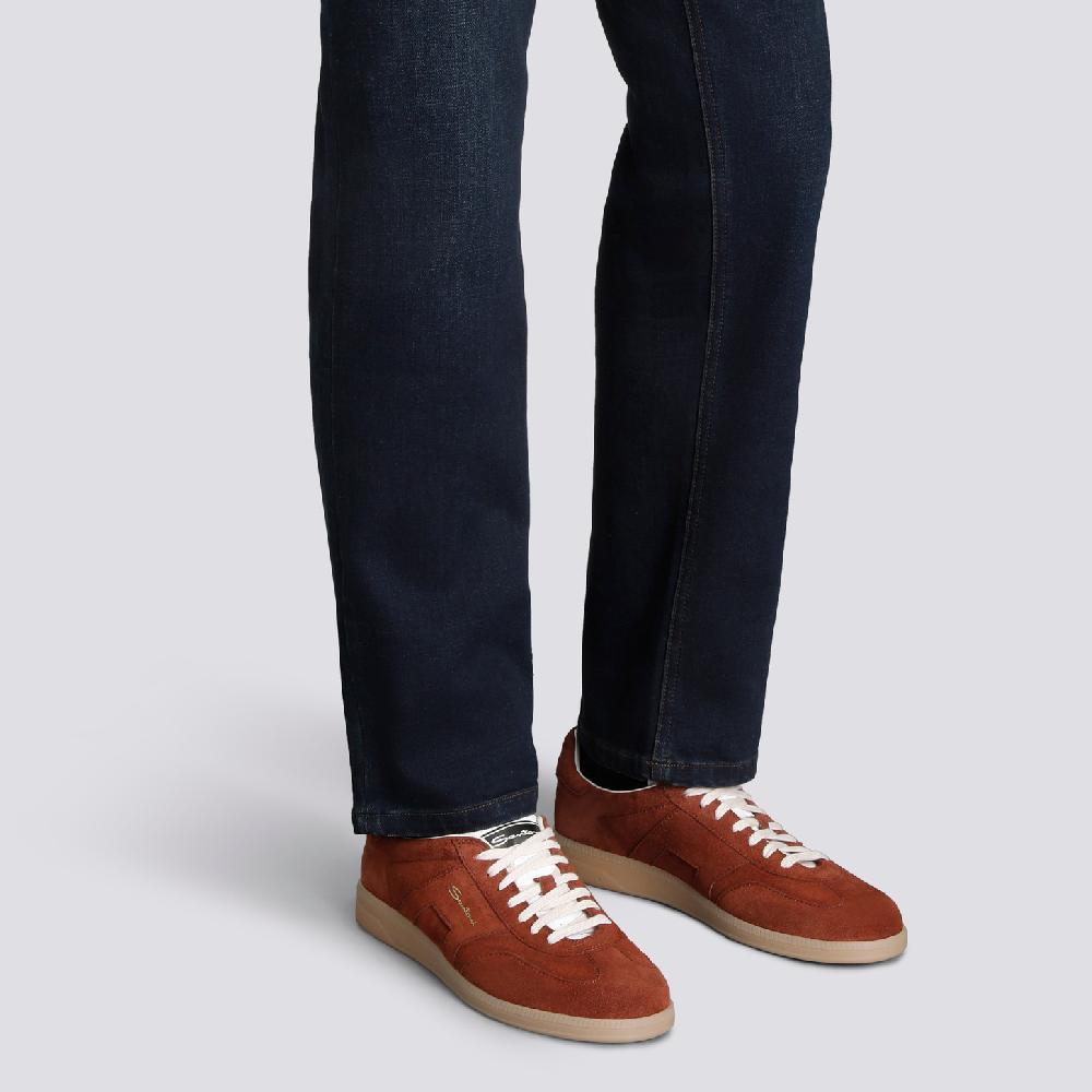Santoni Sneaker DBS Oly da uomo in suede marrone Novità