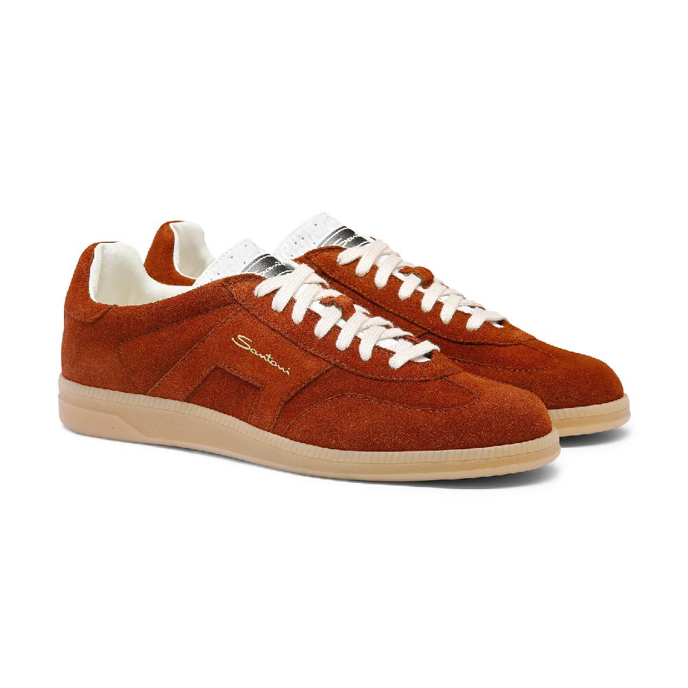 Santoni Sneaker DBS Oly da uomo in suede marrone Novità