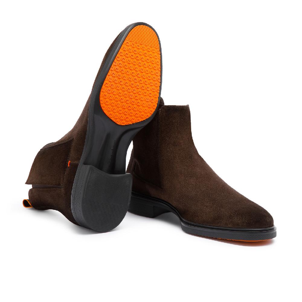 Santoni Stivaletto Easy da uomo in suede testa di moro Promozione Limitata