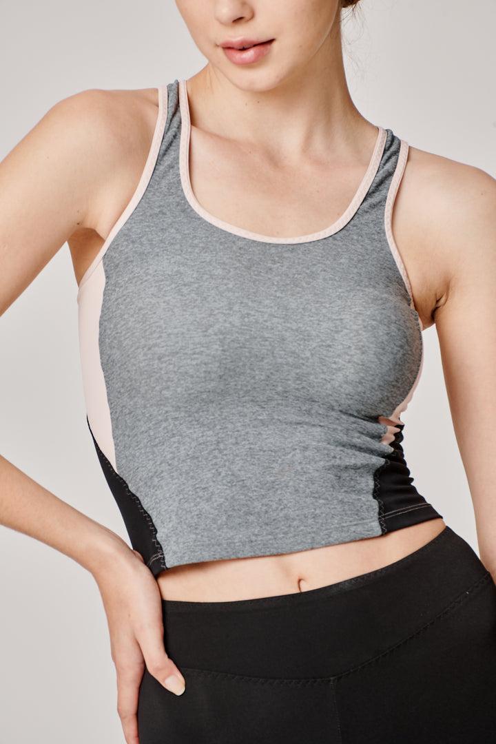 Sàpopa Classy Grey-Pink Crop Top Pezzi Unici