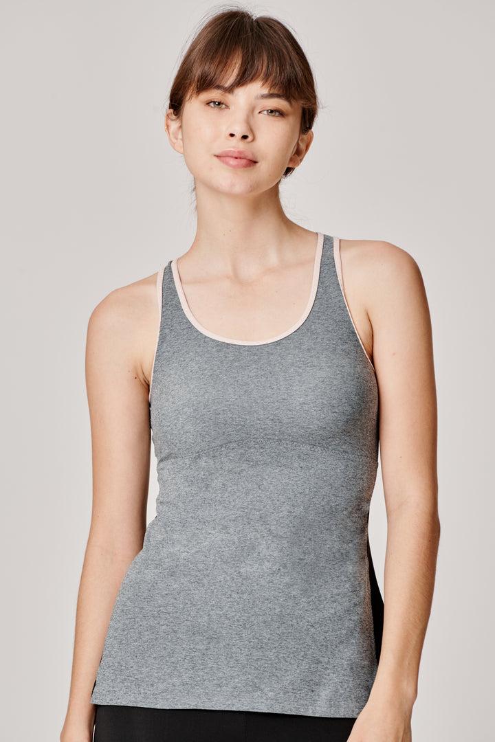Sàpopa Classico Grey-Pink Tank Top Sottocosto