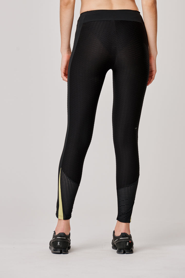 Sàpopa Lalla 3D Texture Yellow Leggings Vendite Flash