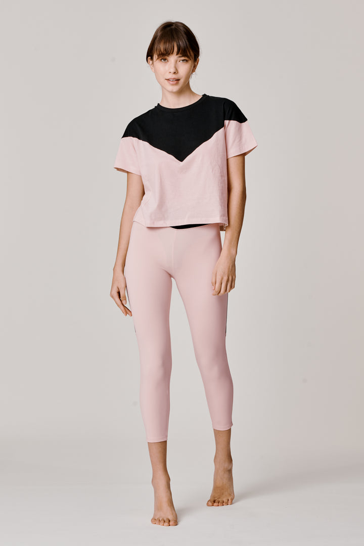 Sàpopa Valeria Crop Pink Leggings Sconto