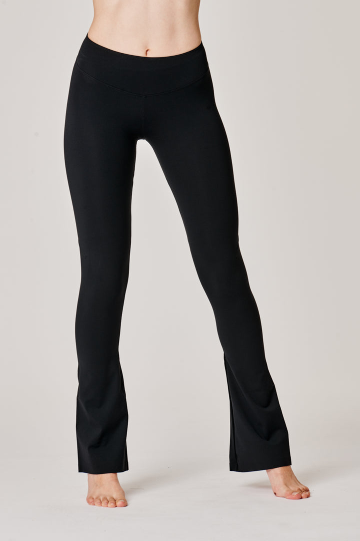 Sàpopa Vortice Black Flare Leggings Vendita Economica