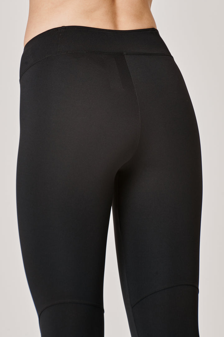 Sàpopa Vortice Black Flare Leggings Vendita Economica