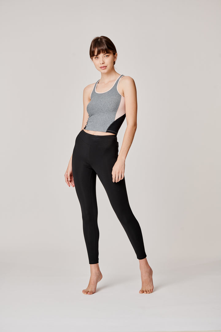Sàpopa Classy Grey-Pink Crop Top Nuova