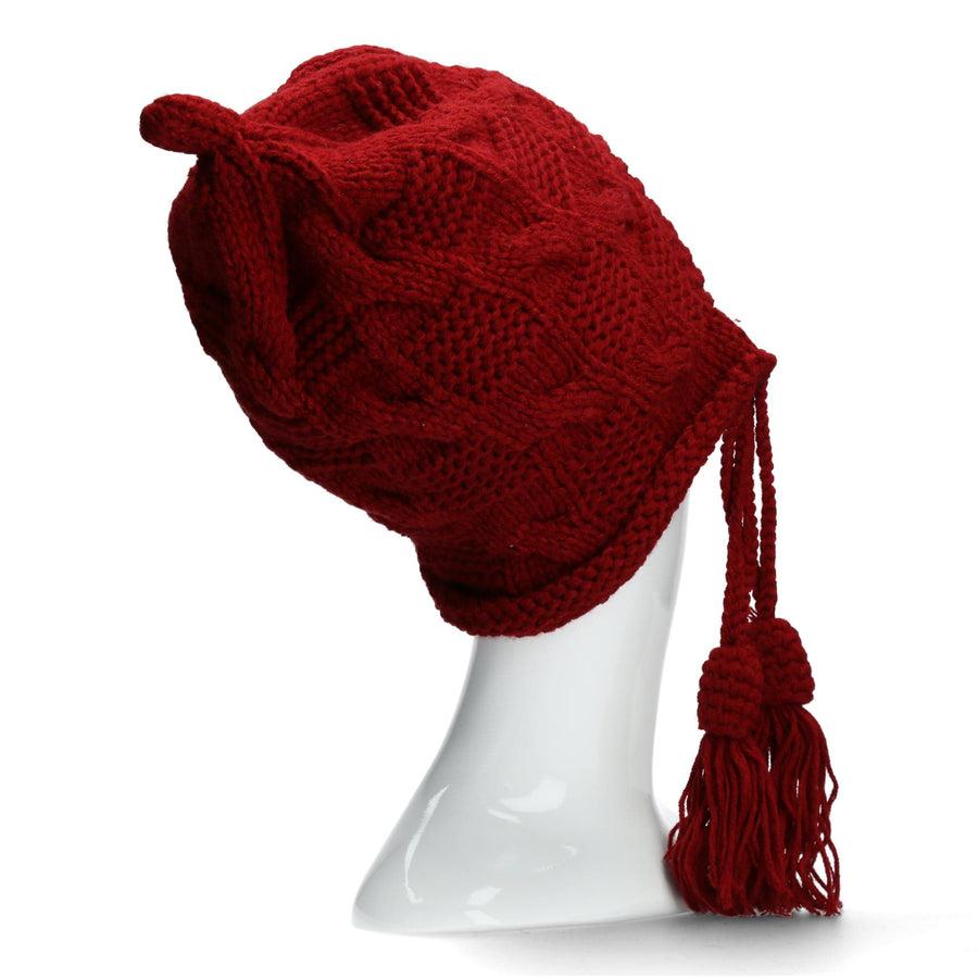 Scarpe Vita Bonnet ethnique en tricot rouge Offerte