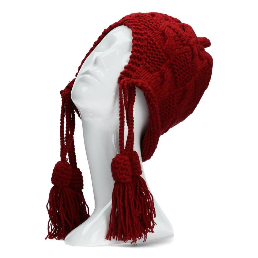 Scarpe Vita Bonnet ethnique en tricot rouge Offerte