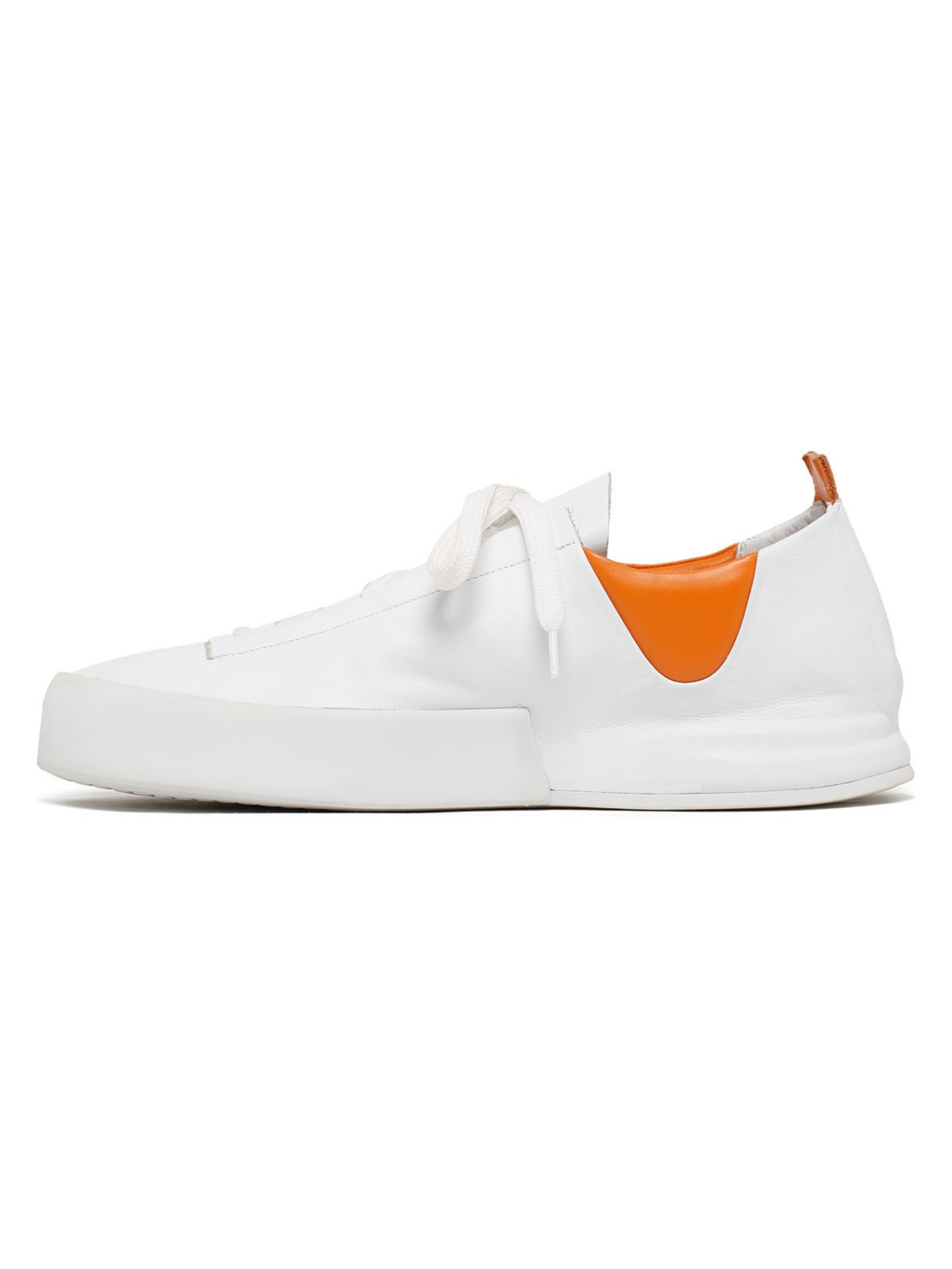 Silvano Sassetti Sneakers Incerti bianco e arancione Vendite Flash