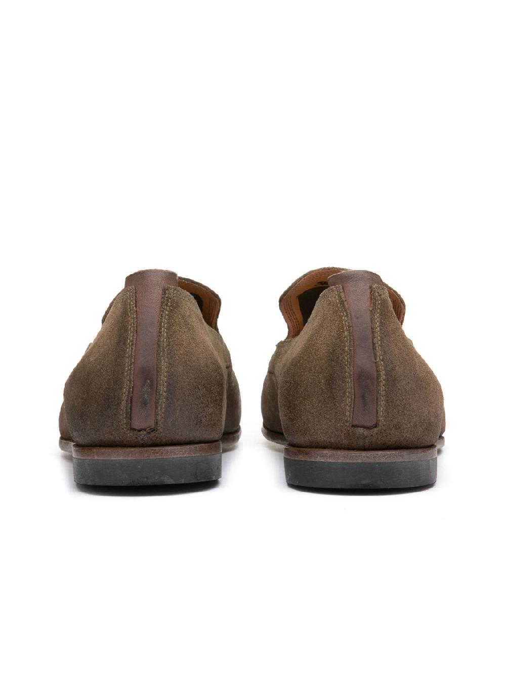 Silvano Sassetti Mocassini in suede color taupe In Saldo