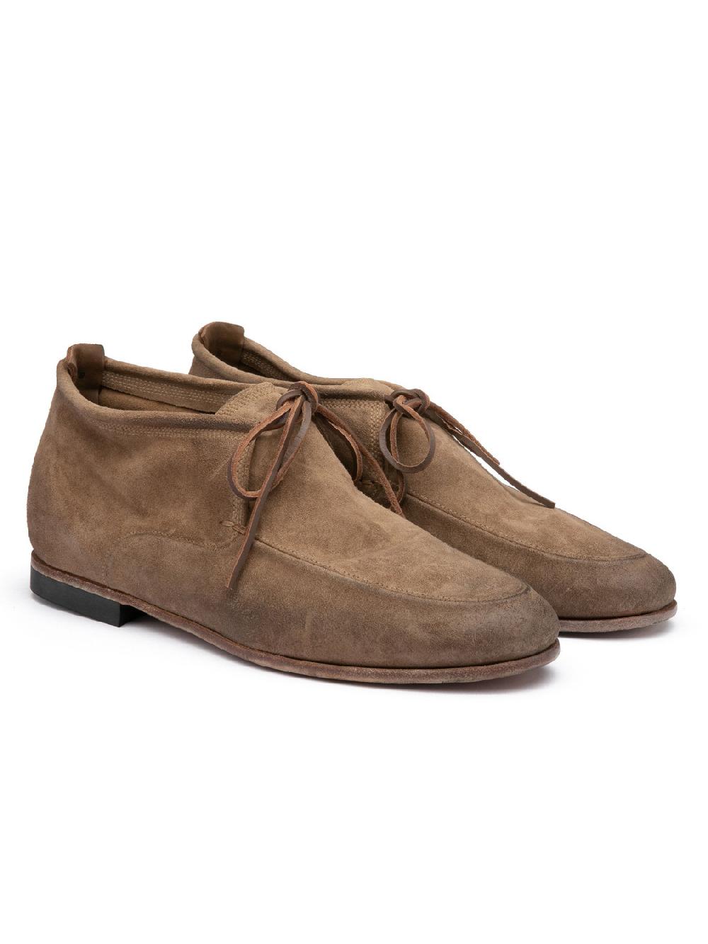 Silvano Sassetti Stivaletti Chukka in suede color argilla Italy