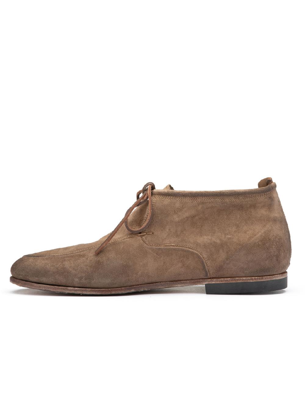 Silvano Sassetti Stivaletti Chukka in suede color argilla Italy
