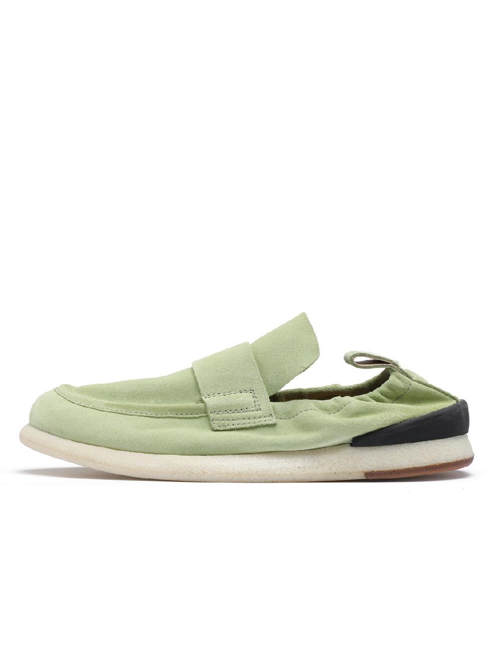 Silvano Sassetti Mocassini in suede verde chiaro In Linea
