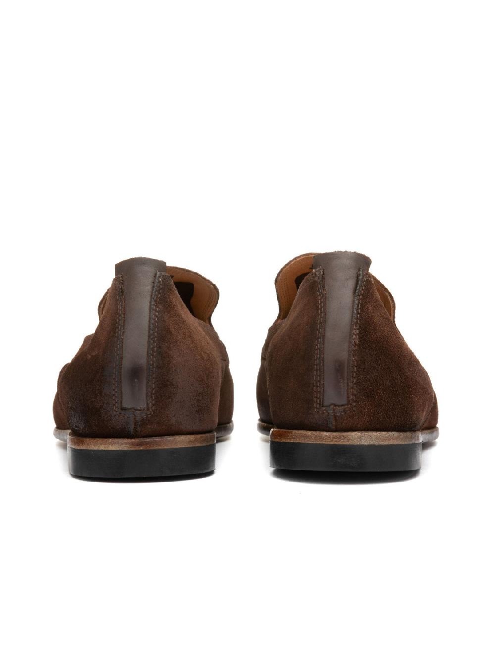 Silvano Sassetti Mocassini in suede marrone Nuovo