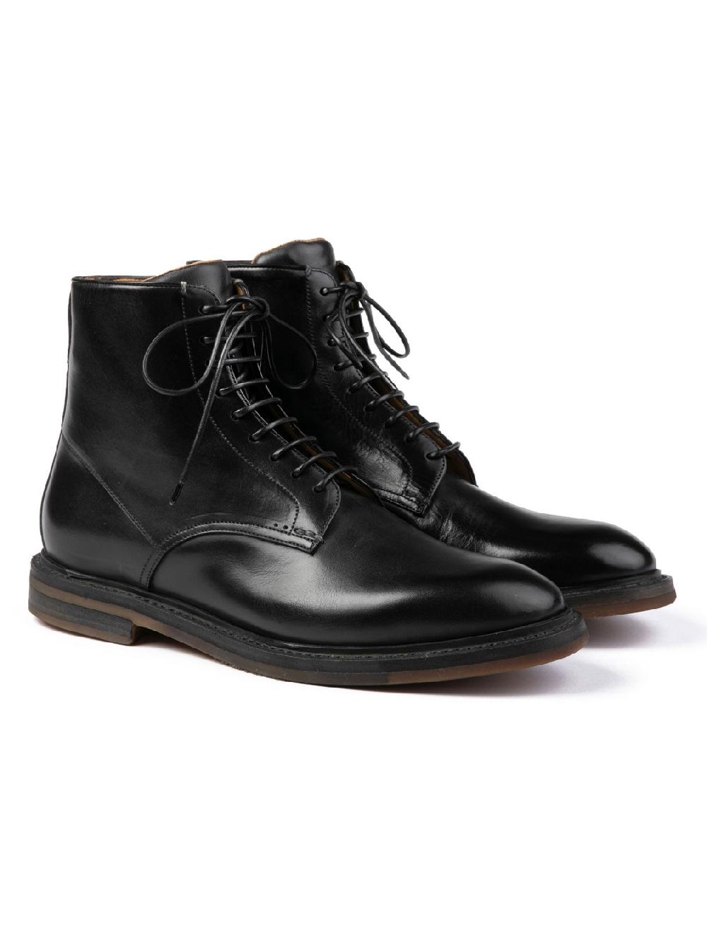 Silvano Sassetti Stivaletti in pelle di colore nero Promozione
