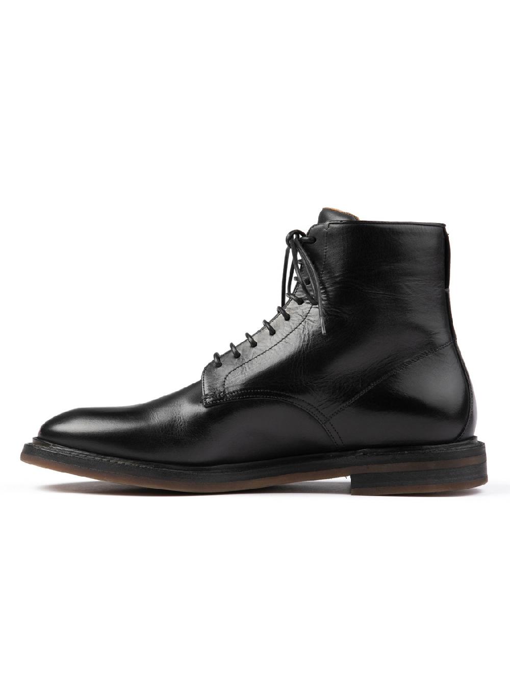 Silvano Sassetti Stivaletti in pelle di colore nero Promozione
