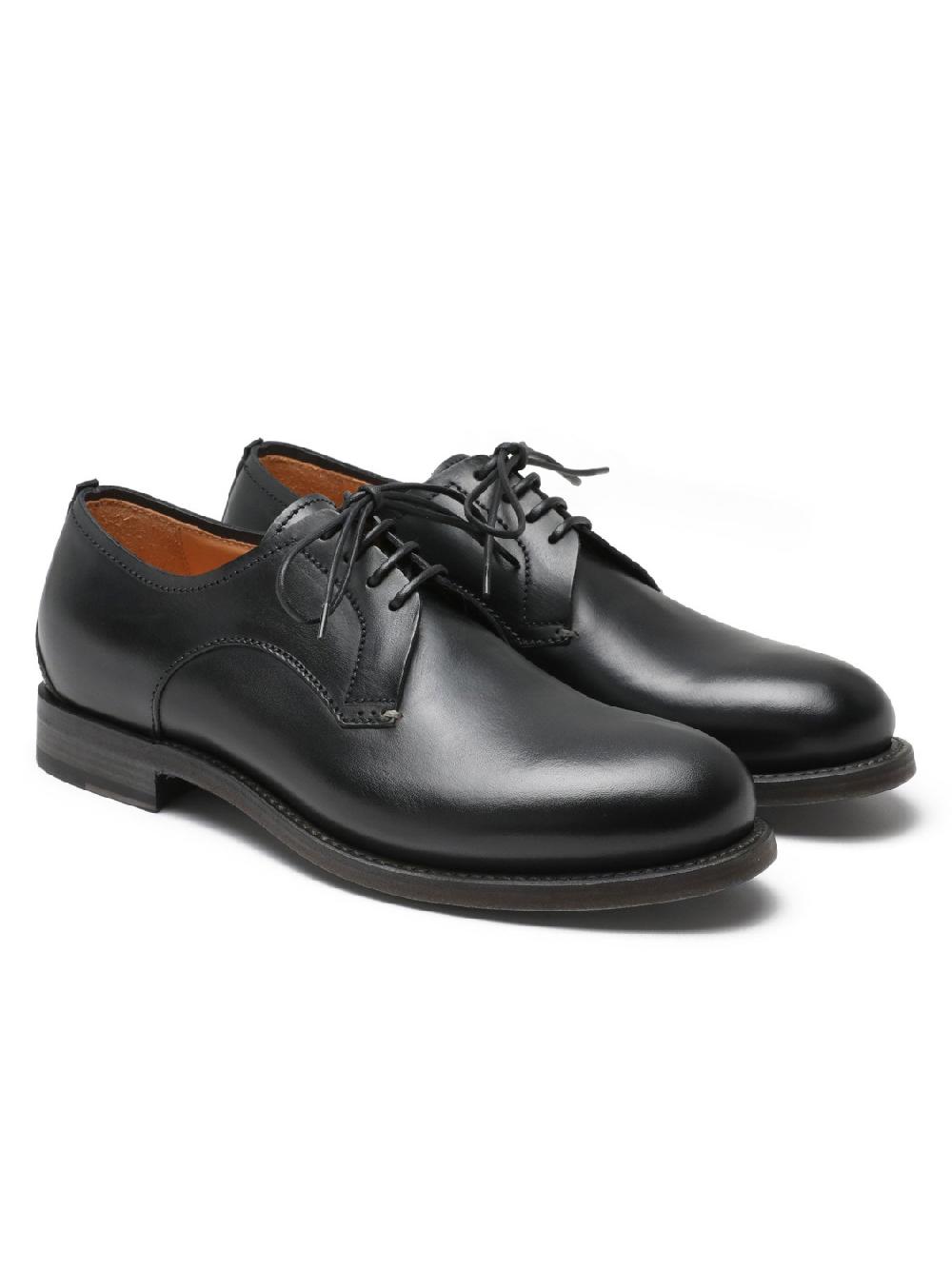 Silvano Sassetti Scarpe Derby in pelle nera Spedizione Gratuita