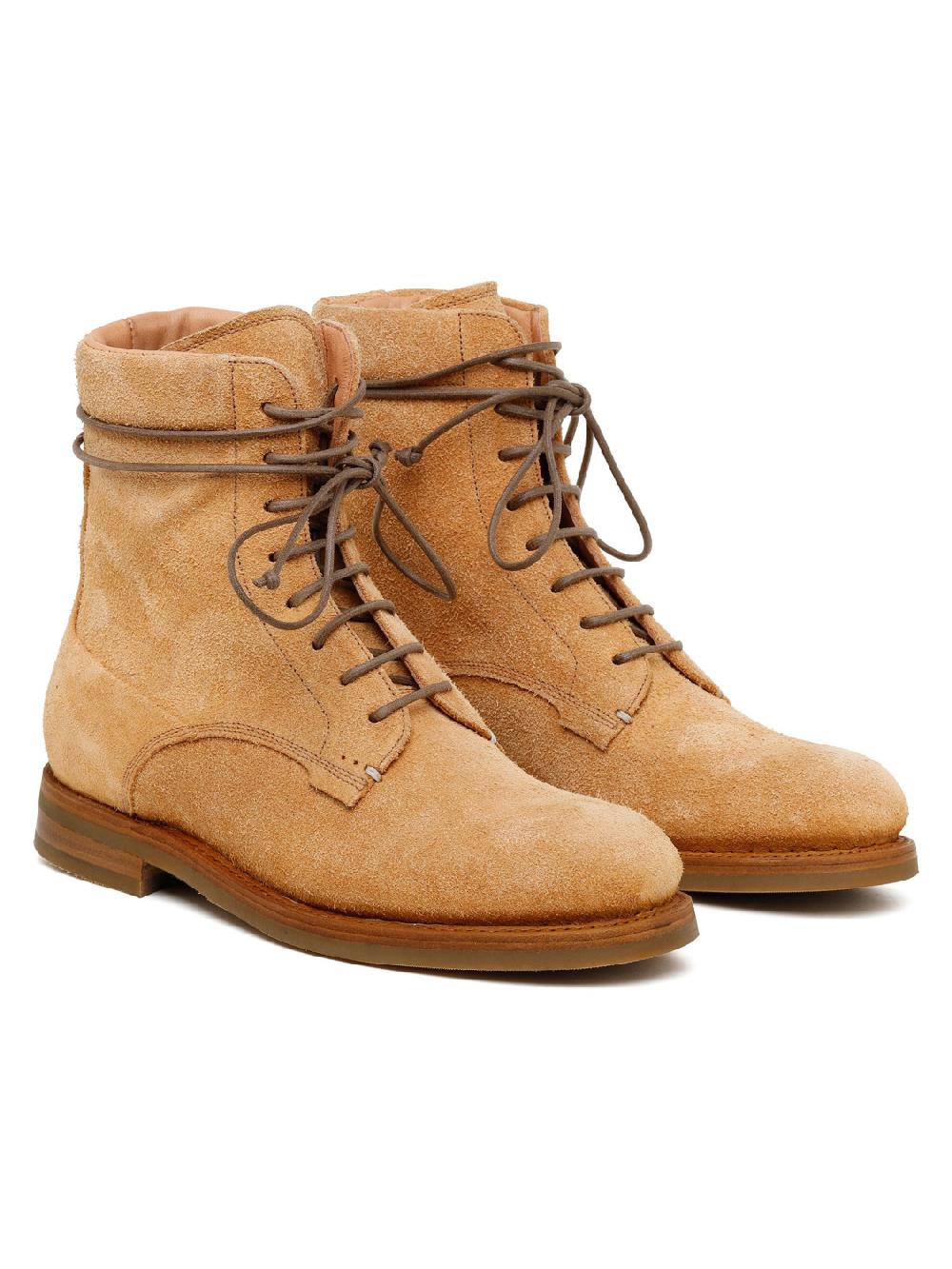 Silvano Sassetti Courmayer stivaletti in suede color brandy Offerta