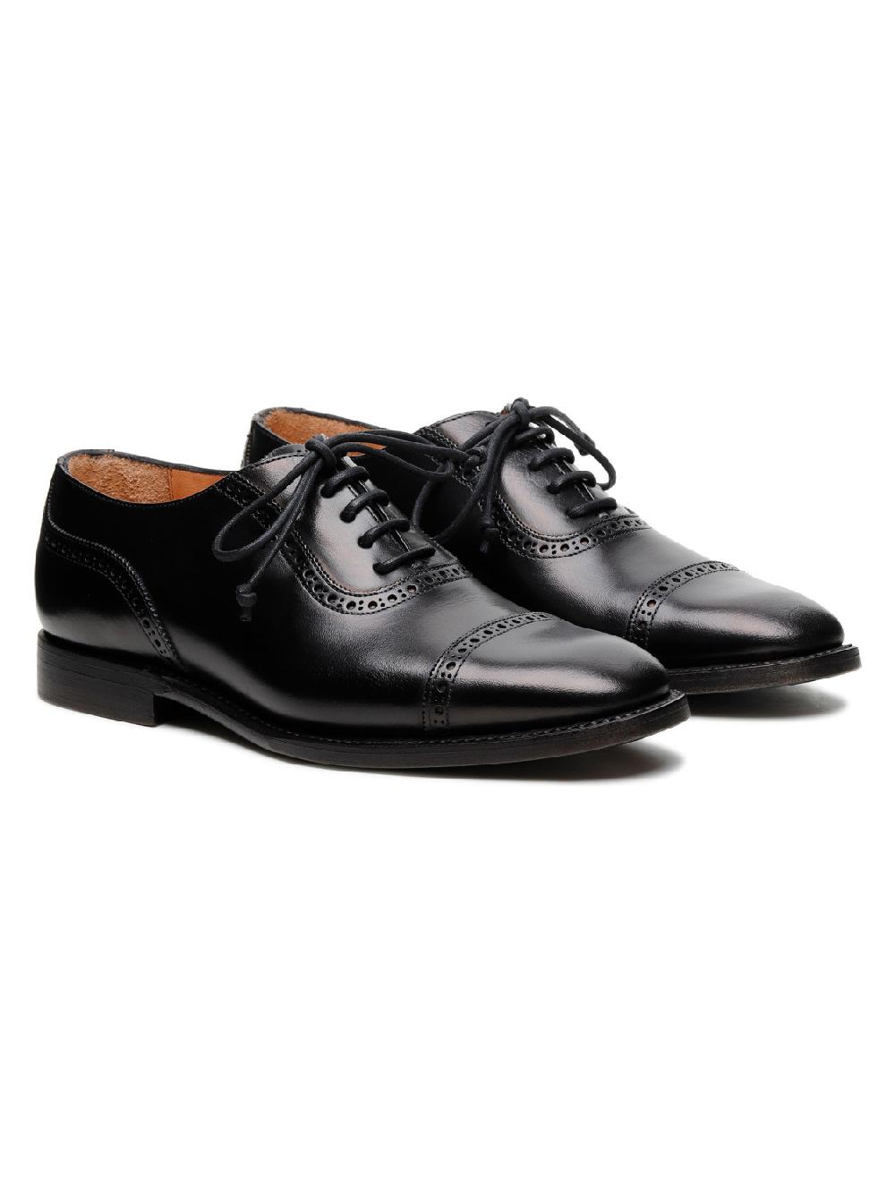 Silvano Sassetti Scarpe stringate Lione in pelle nera Consegna Veloce