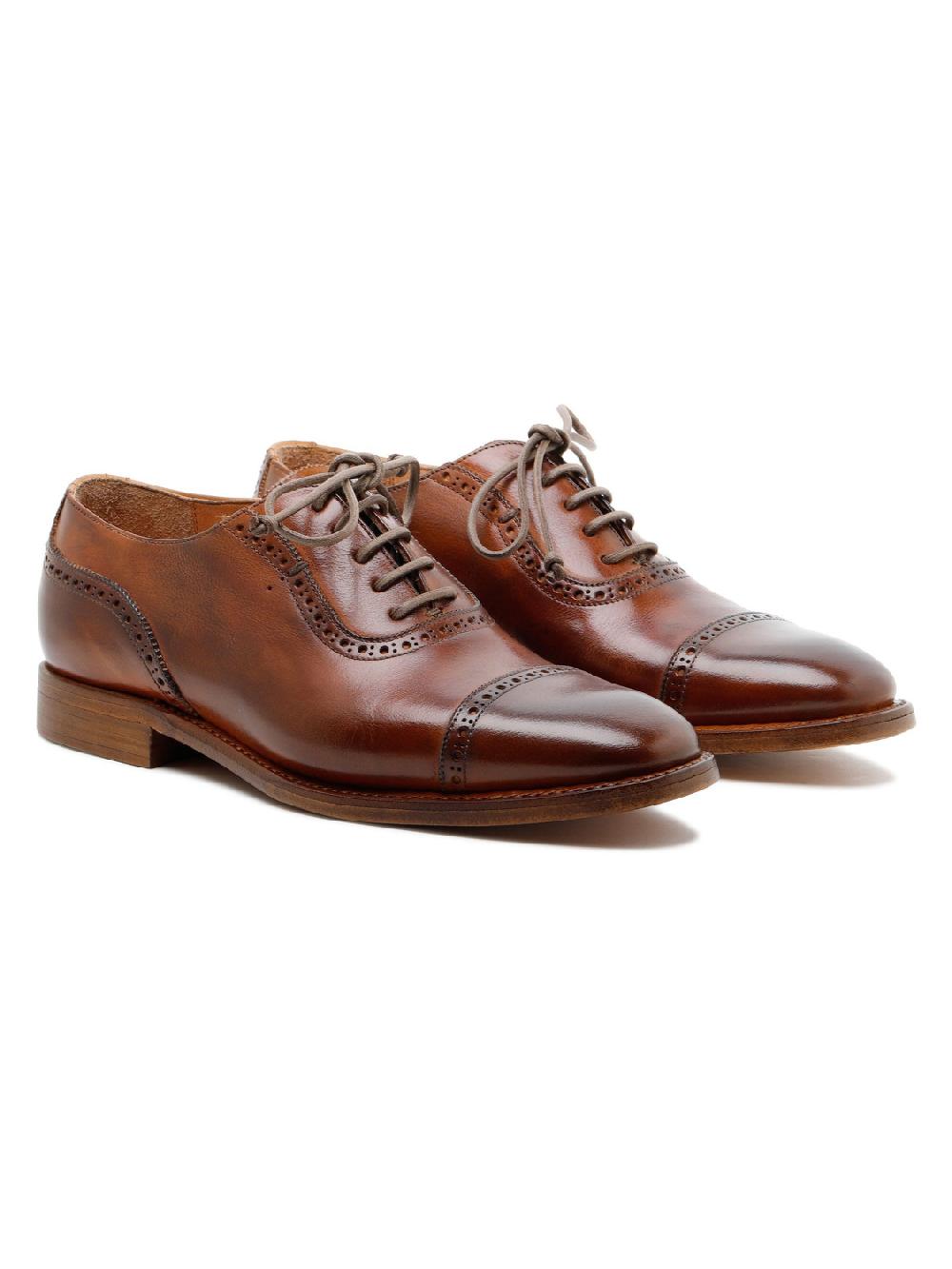 Silvano Sassetti Scarpe stringate Lione in pelle marrone Promozione Limitata