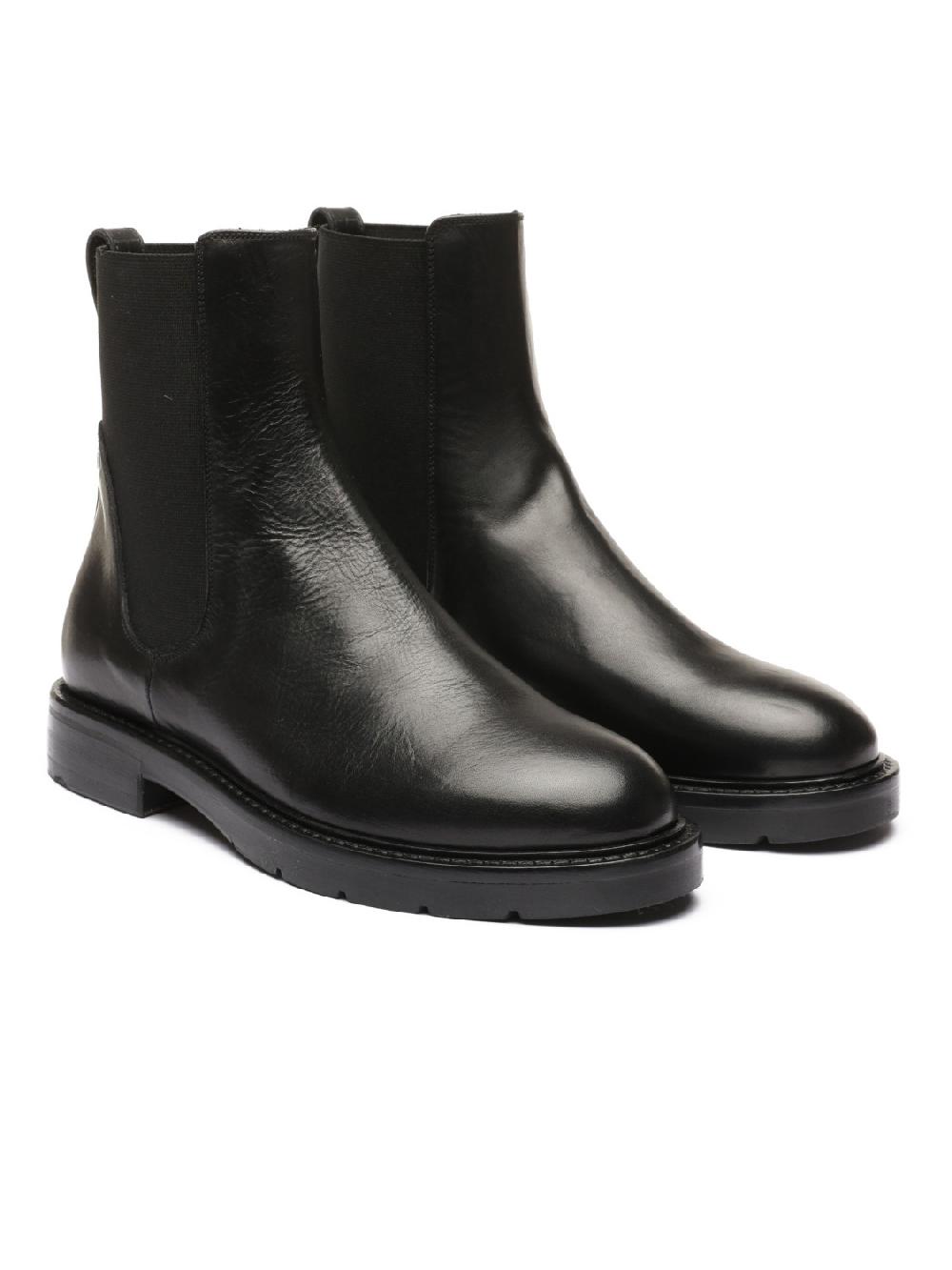 Silvano Sassetti Stivaletti Negri in pelle nera Shopping Online