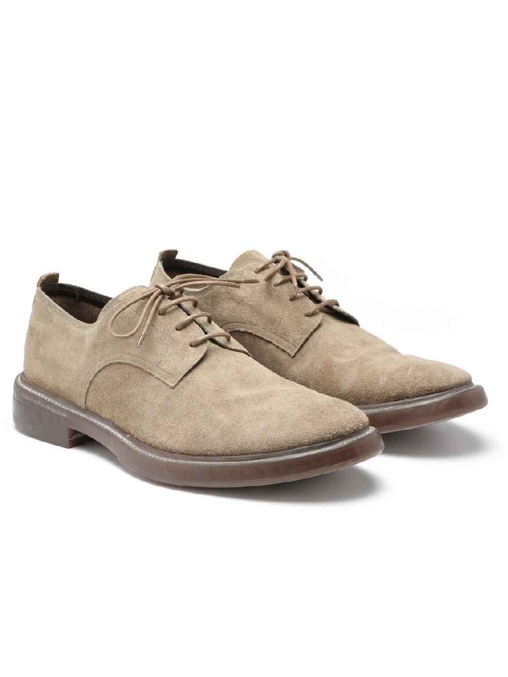 Silvano Sassetti Scarpe allacciate in suede color tortora Novità