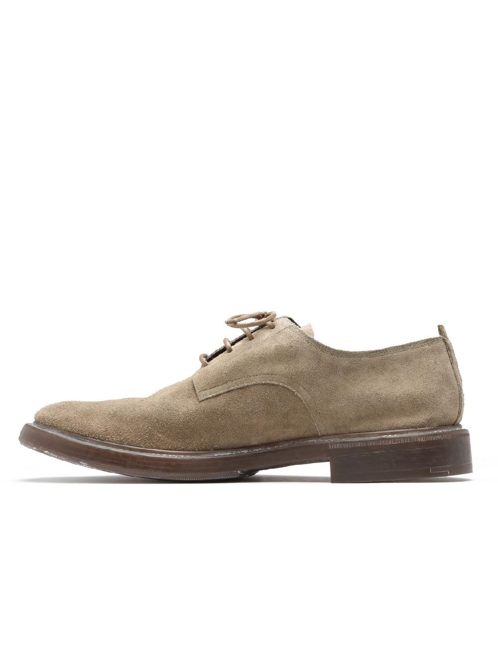 Silvano Sassetti Scarpe allacciate in suede color tortora Novità