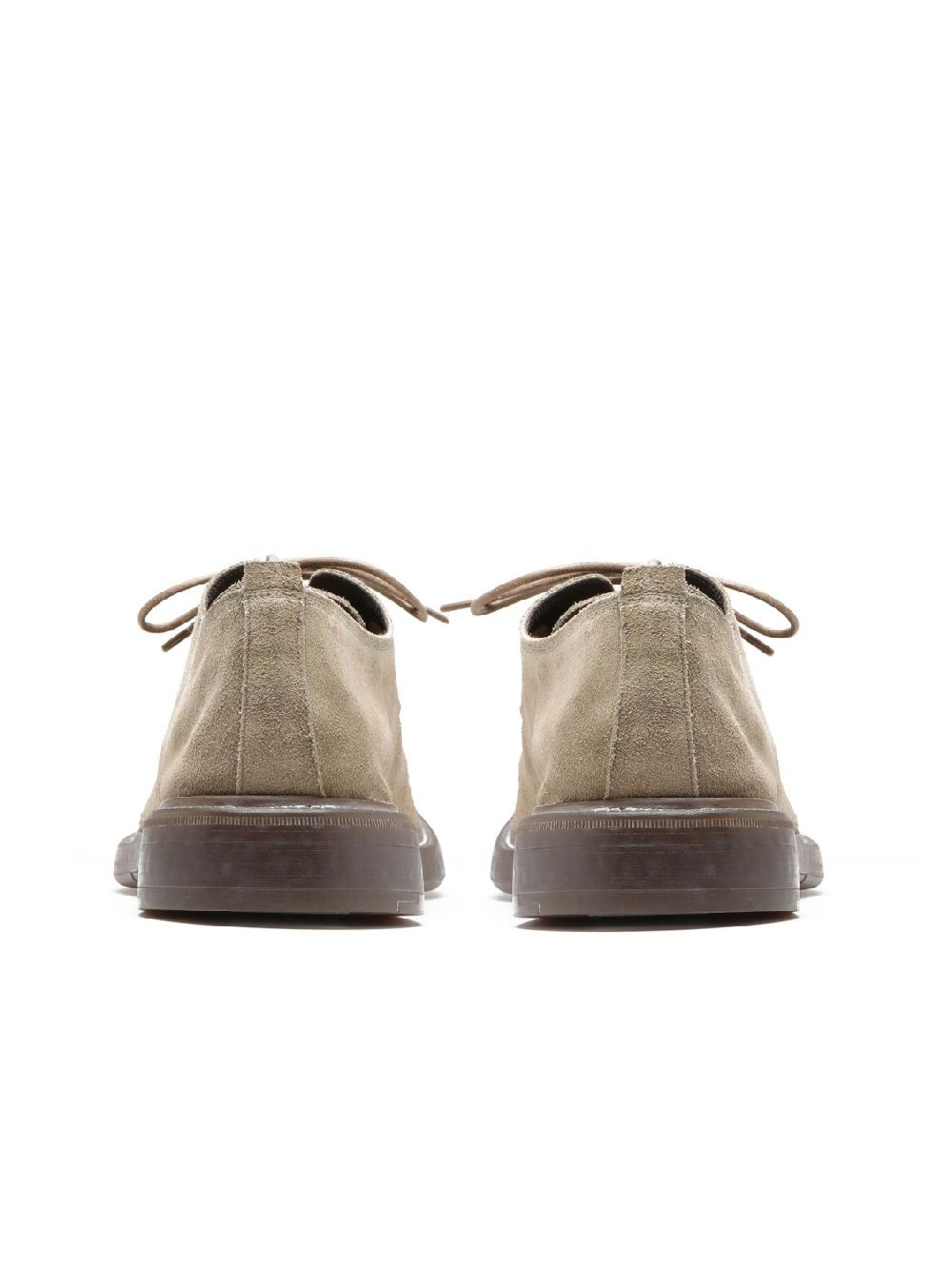 Silvano Sassetti Scarpe allacciate in suede color tortora Novità