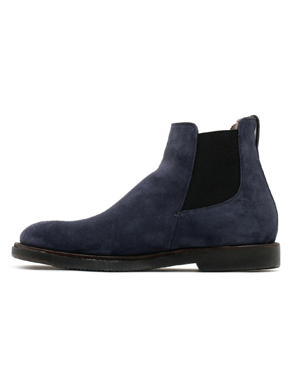 Silvano Sassetti Stivaletti in suede blu Economico