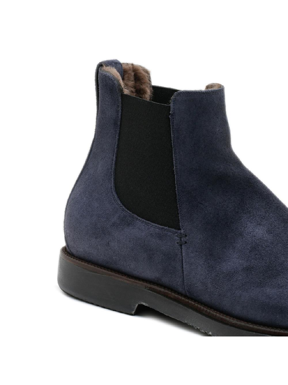 Silvano Sassetti Stivaletti in suede blu Economico